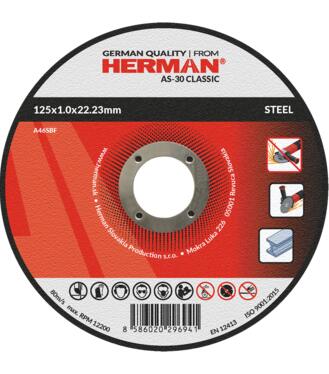 Kotúč rezný oceľ AS-30 125x2.0x22.23mm