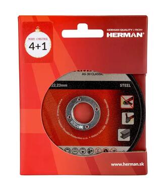 Kotúče rezné 125x1x22.23 sada 4+1ks Herman