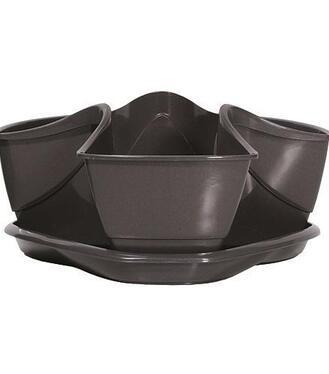 Kvetináč COUBI DKN3001 grafit jednoduchý