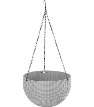 Kvetináč GDA Modern 835 visiaci reťaz 26x16cm tmavošedý