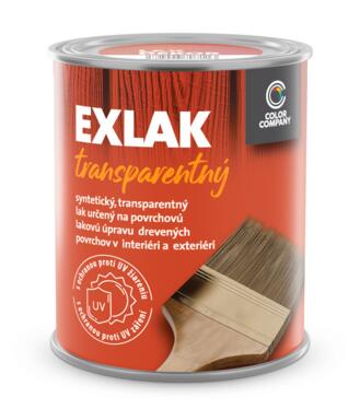 Lak Exlak matný - Exteriérový transparentný lak na drevo 2,5l