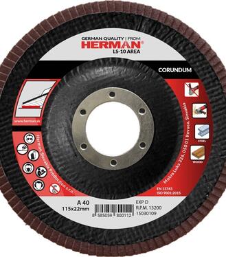 Lamelový kotúč na oceľ 40/125mm