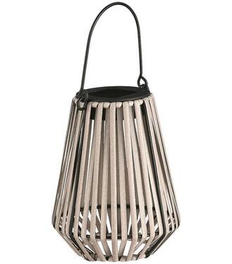 Lampa Solar Garden závesná ratan 12x12x24cm
