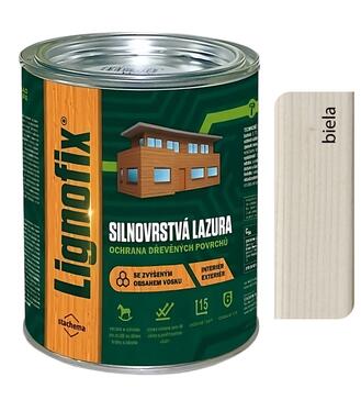 Lignofix Silnovrstvá lazúra - biela 2,5l dopredaj