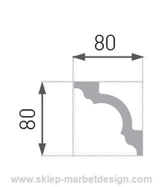 Lista extrud biela E-15 /2ks/