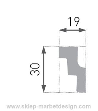 Lista extrud biela E-17 /2ks/