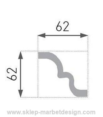 Lista extrud biela E-21 /2ks/