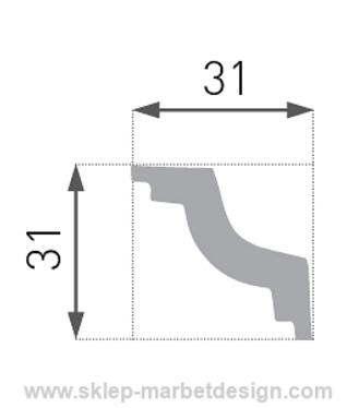 Lista extrud biela E-28 /2ks/