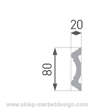 Lista extrud biela E-30 /2ks/