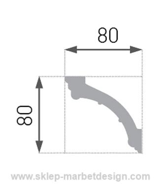 Lista extrud biela E-34 /2ks/
