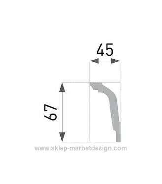 Lišta extrud biela E-35 /2ks/