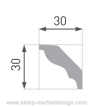 Lista extrud biela E-4 /2ks/