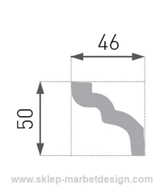 Lista extrud biela E-7 /2ks/