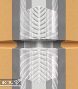 Lišta LBP-U profil vonkajsi bosážny tkaninový priebežný 2m