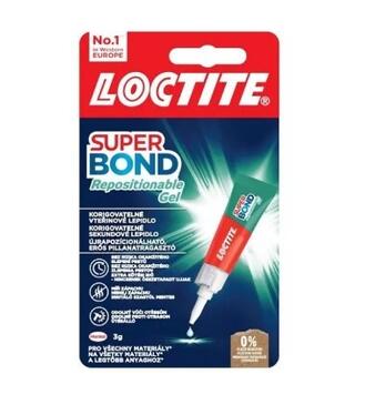 Loctite Super Bond Repositionable Gel 3g - sekundové lepidlo nezlepí prsty