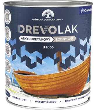 Lodný lak U1066 - Alkyduretánový lesklý transparentný lak na drevo 2,5l