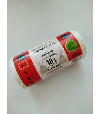 Lumax Vrecká do koša HDPE 45x54cm /50ks biele