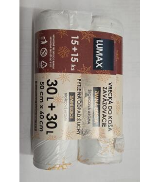 Lumax vrecká do koša s uchom 50x60cm 1+1 zimná edícia