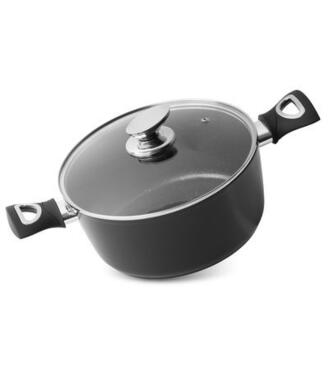 MagicHome Black Line Hrniec s pokrievkou, 24cm, 4l