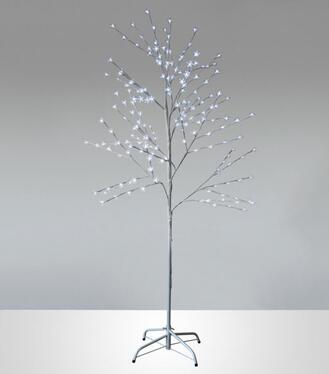 MagicHome Strom Cherry Tree, 180cm, biely, LED studená biela, 230 V, IP44
