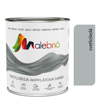 Malebná 0102 svetlošedá - Vrchná akrylátová pololesklá farba 2,5l