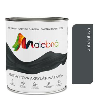 Malebná 0182 antracit - Vrchná akrylátová pololesklá farba 2,5l