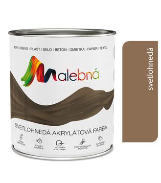 Malebná 0230 svetlohnedá - Vrchná akrylátová pololesklá farba 0,7l
