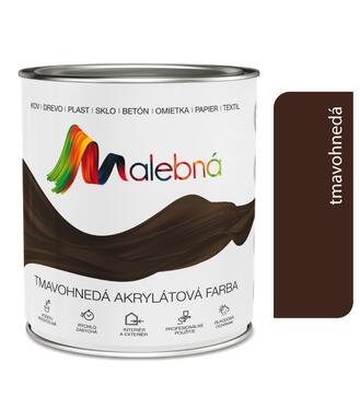 Malebná 0260 tmavohnedá - Vrchná akrylátová pololesklá farba 0,7l