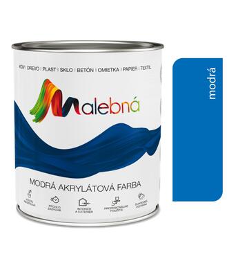 Malebná 0452 modrá - Vrchná akrylátová pololesklá farba 0,7l