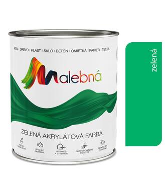 Malebná 0520 zelená - Vrchná akrylátová pololesklá farba 0,7l