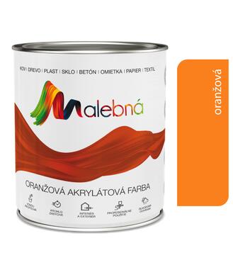 Malebná 0742 oranžová - Vrchná akrylátová pololesklá farba 0,7l