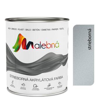Malebná 9103 strieborná - Vrchná akrylátová pololesklá farba 0,7l