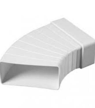 Mikawi Koleno s voliteľným uhlom pre vetracie potrubie 110x55 mm 59-1340
