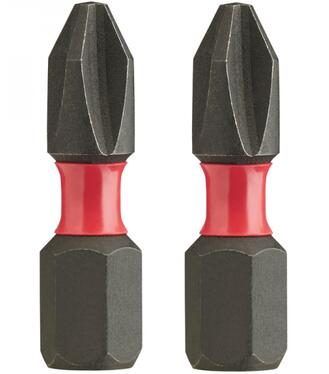 Milwaukee SHOCKWAVE IMPACT DUTY PH2 Šrobovacie bity 25mm, 2ks
