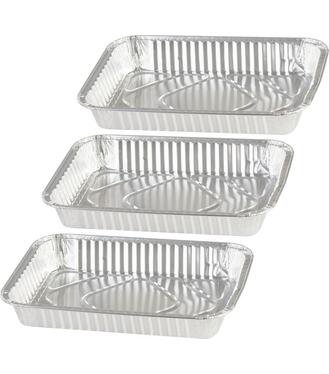 Miska MagicHome, 32,7x26,9x4 cm, grilovacia, 3 ks, Alu