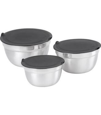 Miska MagicHome, nerez, s vekom, 14-16-18 cm, sada 3 ks