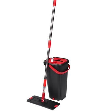Mop QuickShine MagicHome, plochý, s 8 litrovým žmýkacím vedrom