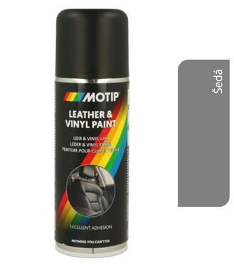 Motip Sprej na kožu a autosedačky 200ml - šedá matná