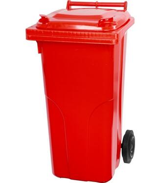 Nádoba MGB 120 lit., plast, červená, HDPE, popolnica na odpad