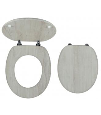 Novaservis Sedátko dýhované MDF Dub velvet, panty kov-chróm