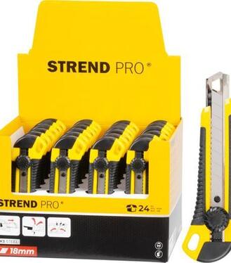 Nôž Strend Pro UKBOX-85, 18 mm, odlamovací, plastový