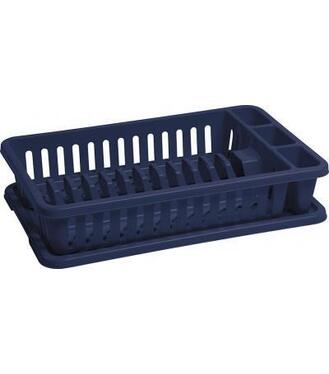 Odkvapkávač Curver®, 42x26,5x8,8 cm, modrý, na riad