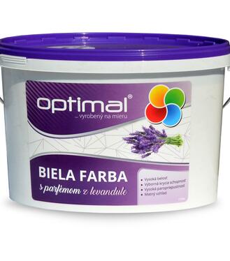 Optimal Levanduľa interiérová parfémovaná biela farba 7kg