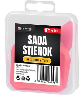 Optimal Sada Stierok na tmel a silikón 4ks