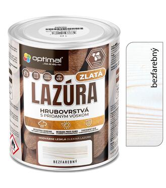 Optimal Zlatá lazúra Bezfarebná 0,6l - laková olejová lazúra s voskami