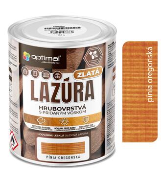 Optimal Zlatá lazúra Pínia 0,6l - laková olejová lazúra s voskami