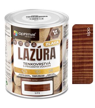 Optimal Zlatá lazúra Sipo 0,6l - tenkovrstvá olejová lazúra s voskami