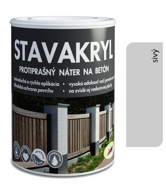 PAM Stavakryl sivá - protiprašná farba na betón 4kg