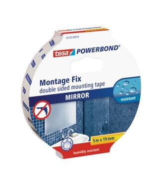 Paska tesa PRO 66952 montáž. zrkadlá biela 5mx19mm