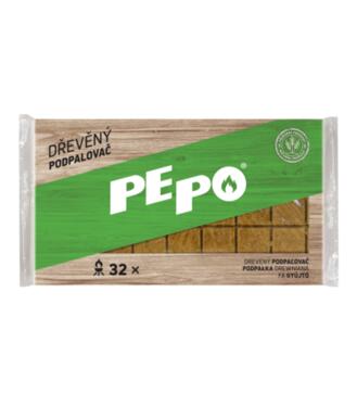 PEPO Drevený podpaľovač 32 podpaľov